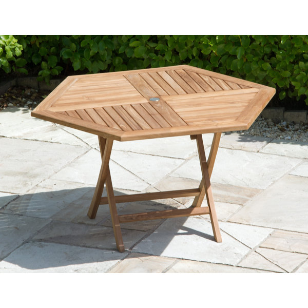 Dakota Fields Costin Folding Teak Dining Table Wayfair.co.uk